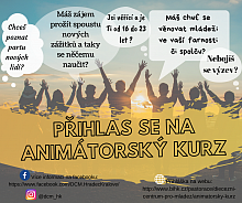 přihláška na animátorský kurz
