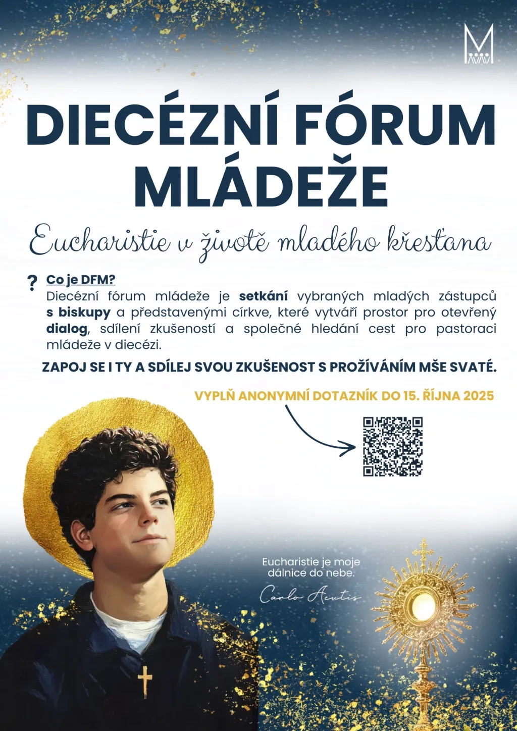 Plakát na Diecézní fórum mládeže 2025