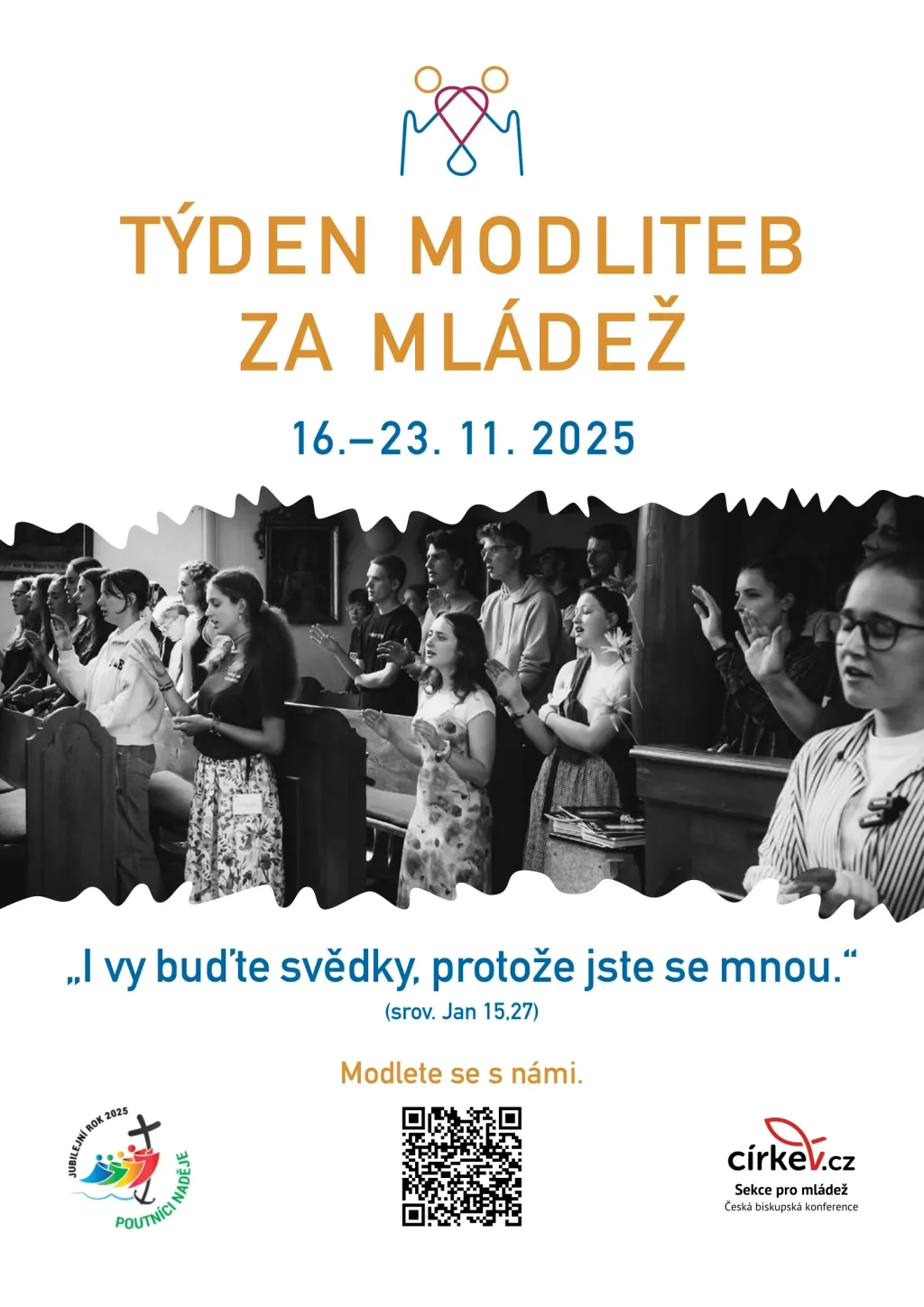 Plakát Týden modliteb za mládež 2025